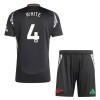 Officiële Voetbalshirt + Korte Broek Arsenal White 4 Uit 2024-25 - Kids